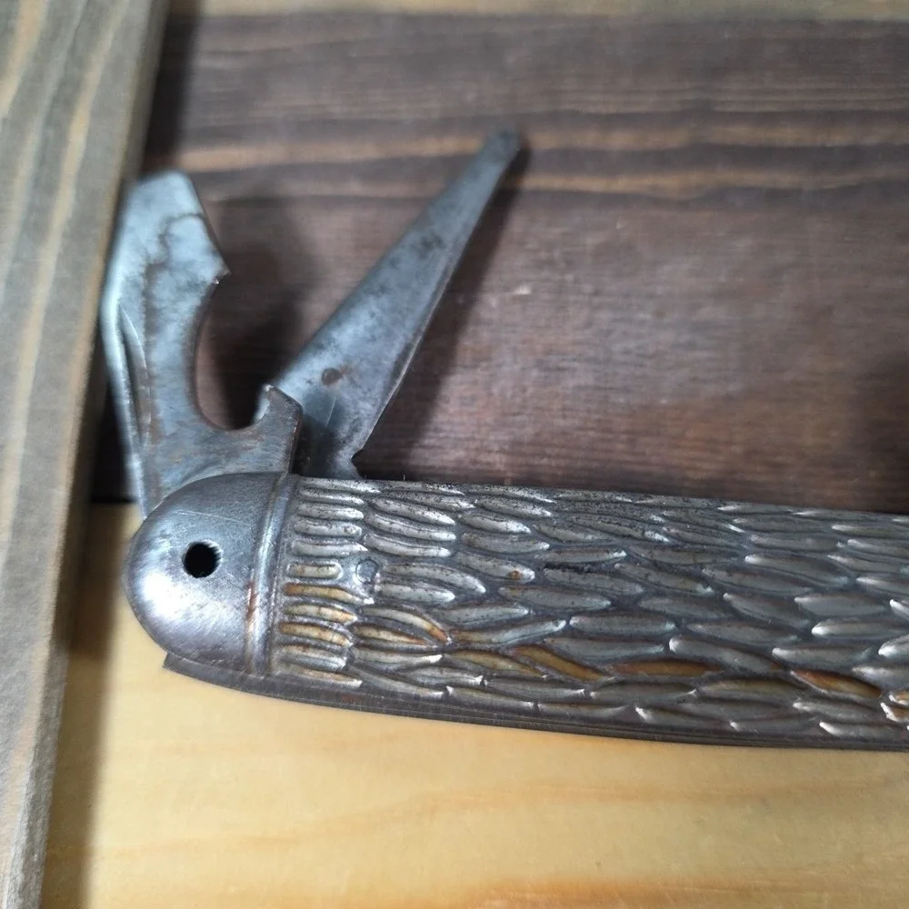 Vintage Imperial Kamp King Camping Folding Knife MISSING D‎ RING